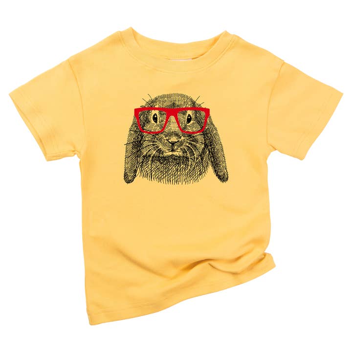 Bunny Brille Nette Bio-Baumwolle Ostern Baby Kleinkind Shirt für den Großhandel von Spunky Stork