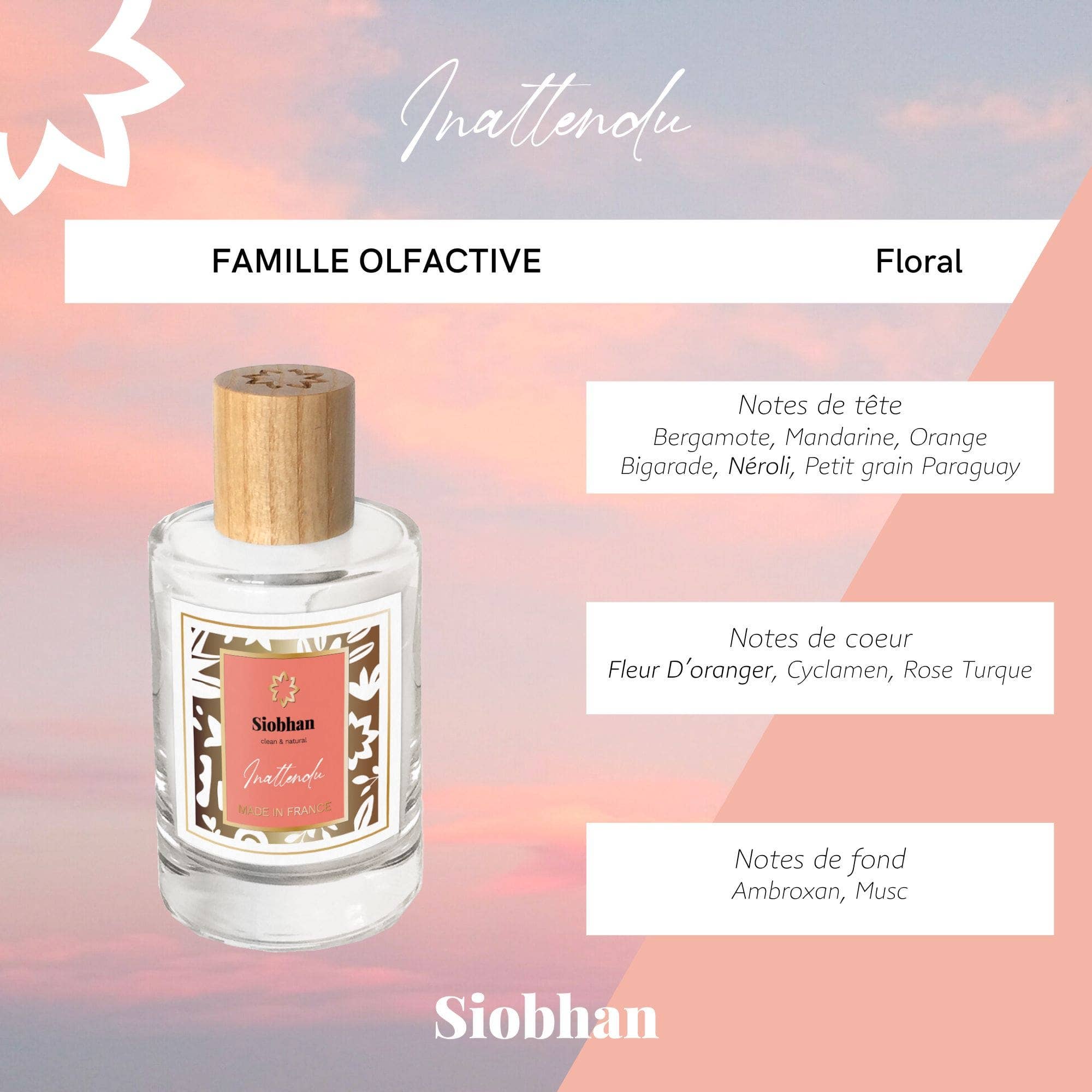 SIOBHAN - Vente Parfum/Eau de toilette - Eau de Toilette 100 ml SIOBHAN Inattendu1