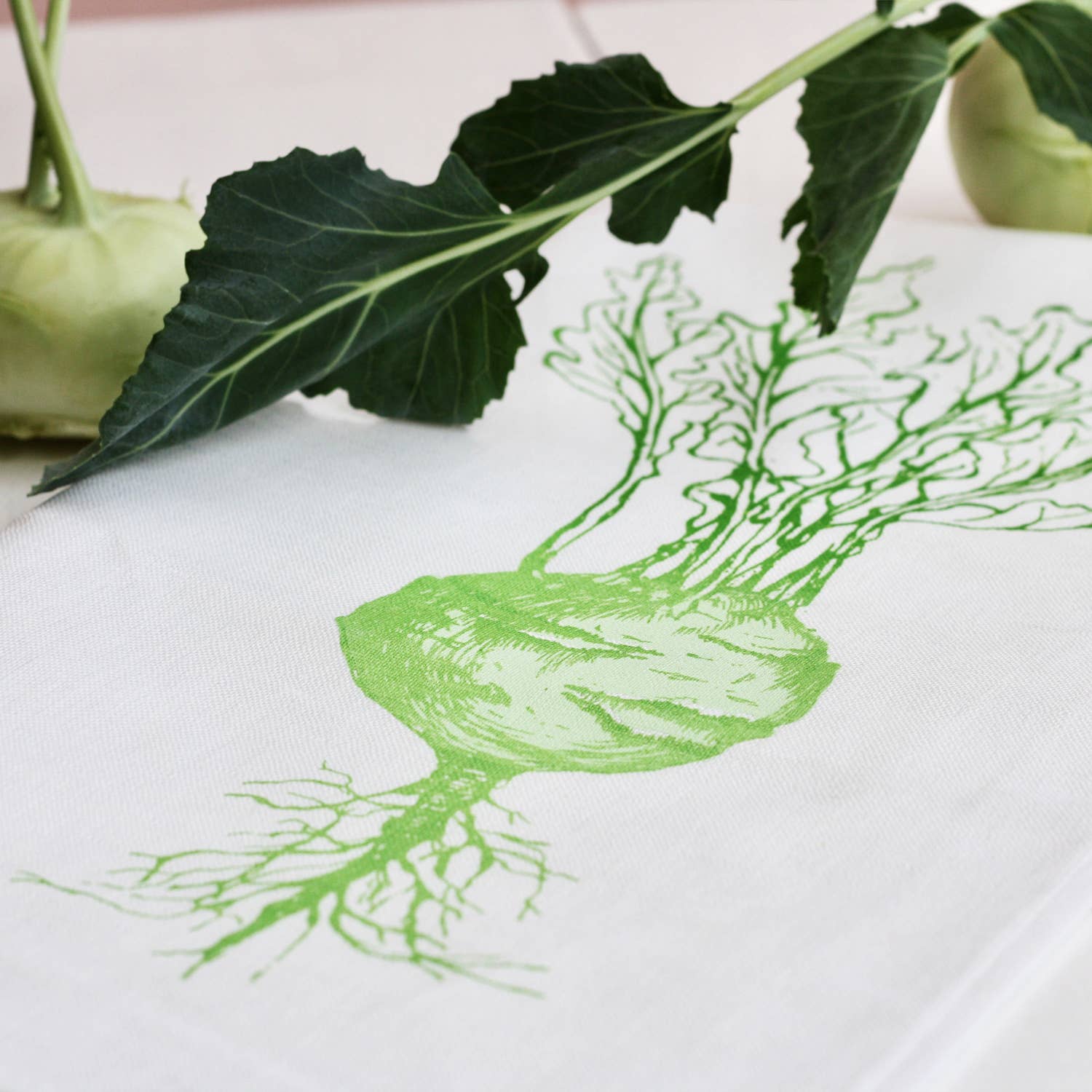 Frohstoff Meike Marie Buchholz - Wholesale Tea Towel - kohlrabi tea towel1