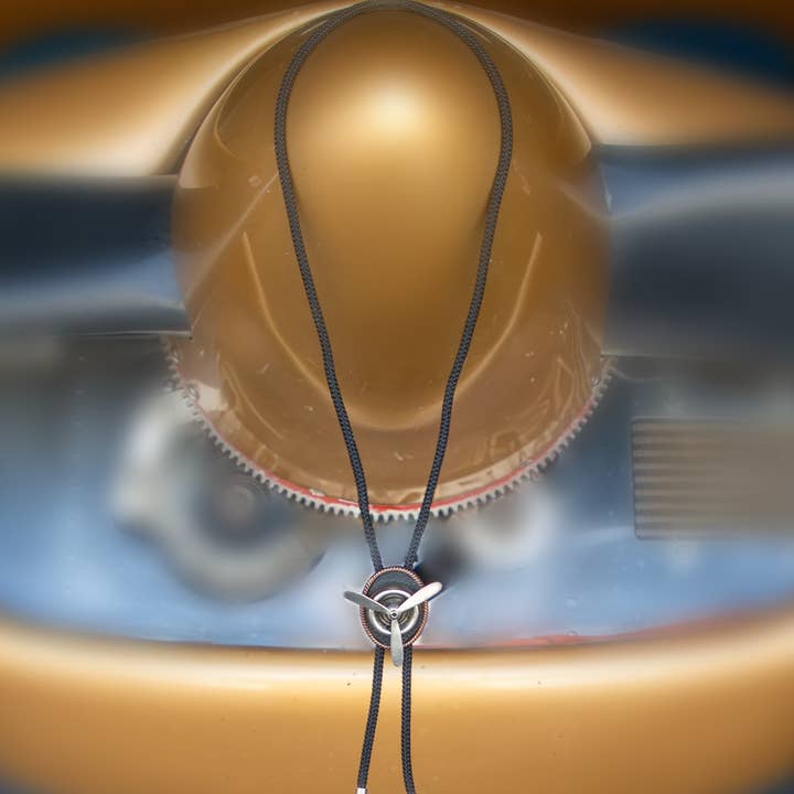 HHH Designs - Wholesale Pendant/Charm Necklace - Airplane Bolo, Engine Black cord silver tips Necklace