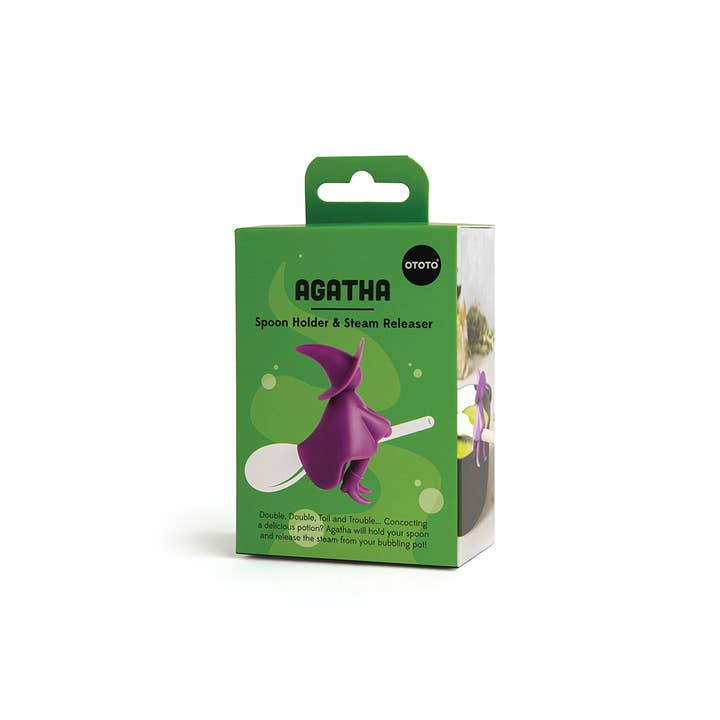 OTOTO - Wholesale Spoon Rest - Agatha Witch Spoon Holder and Steam Releaser for Stove Top