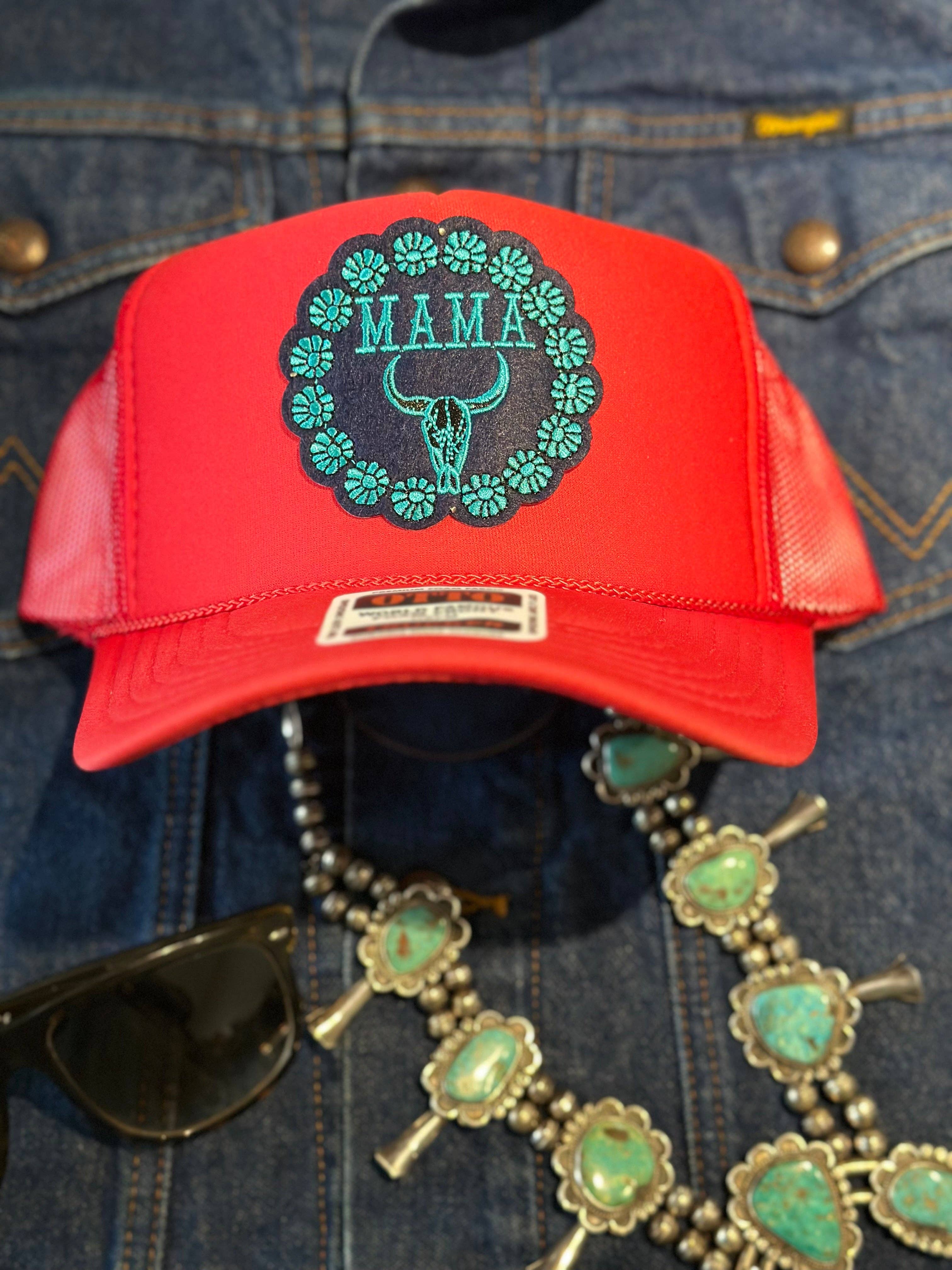 High Ho Silversmithing - Wholesale Trucker Hat - Women's - MAMA STEER HEAD TRUCKER HAT3