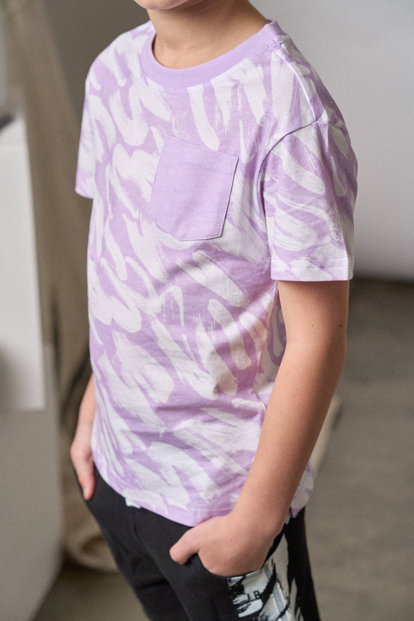 Little Bipsy - Wholesale T-Shirt - Kids - Brush Stroke Tee - Lavender6