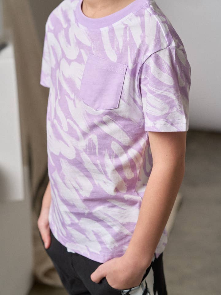 Little Bipsy - Wholesale T-Shirt - Kids - Brush Stroke Tee - Lavender6