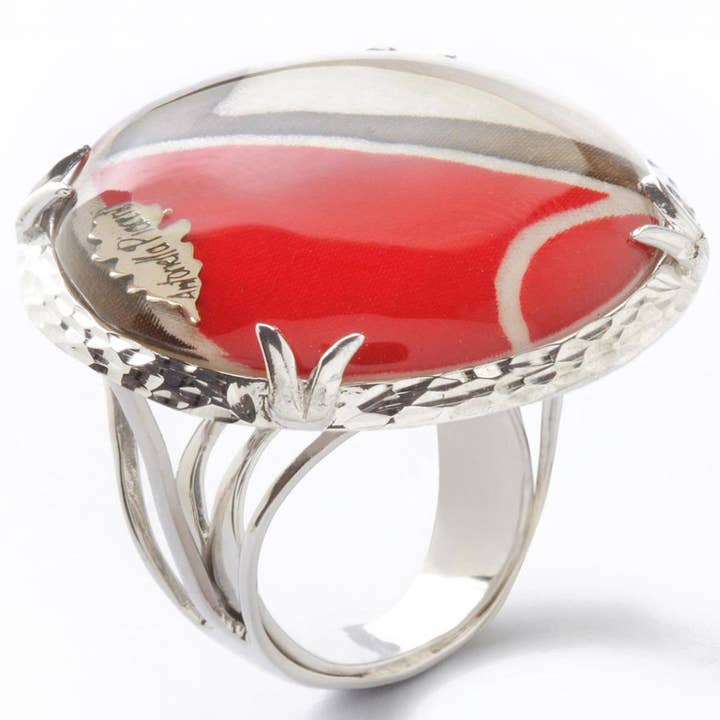 Italian Luxury Group - Wholesale Cocktail/statement ring - Antonella Piacenti Batik Silver Ring 925