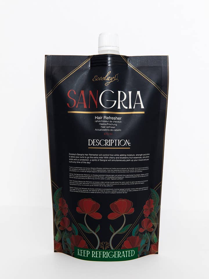 Sangria Curl Refresher 16 oz Pouch (Set of 8) for wholesale by Ecoslay