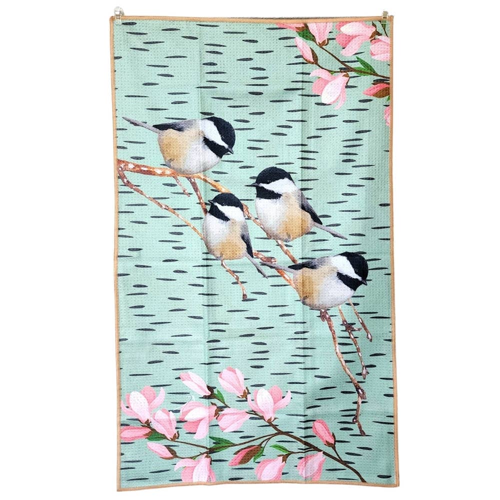 Buzzee – wholesale Tea towel – Chickadee - Dual Sided Tea Towel - Kitchen & Hand Towel1