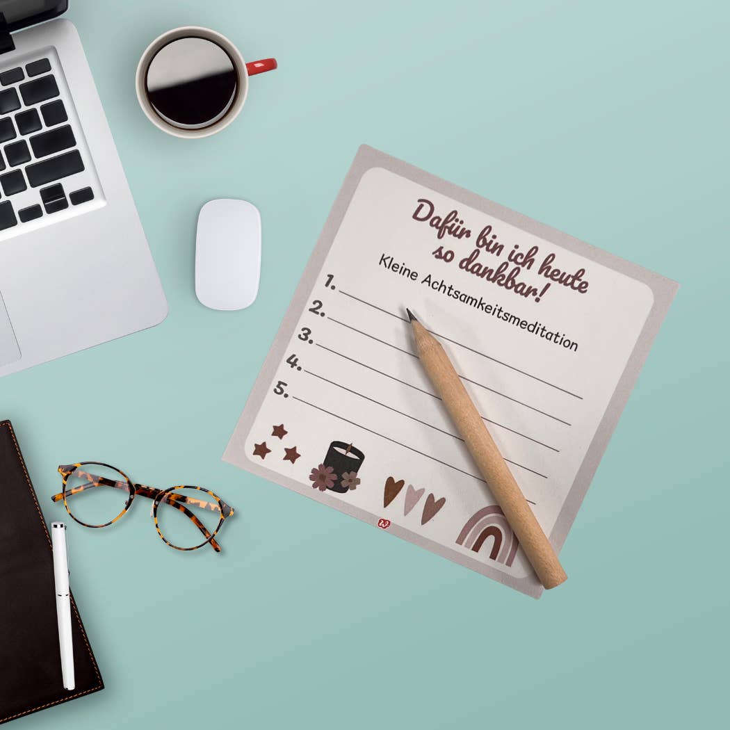 Wunderle GmbH - Wholesale Stationery/Notecard Set - Mindfulness Block Set – your moment to pause5