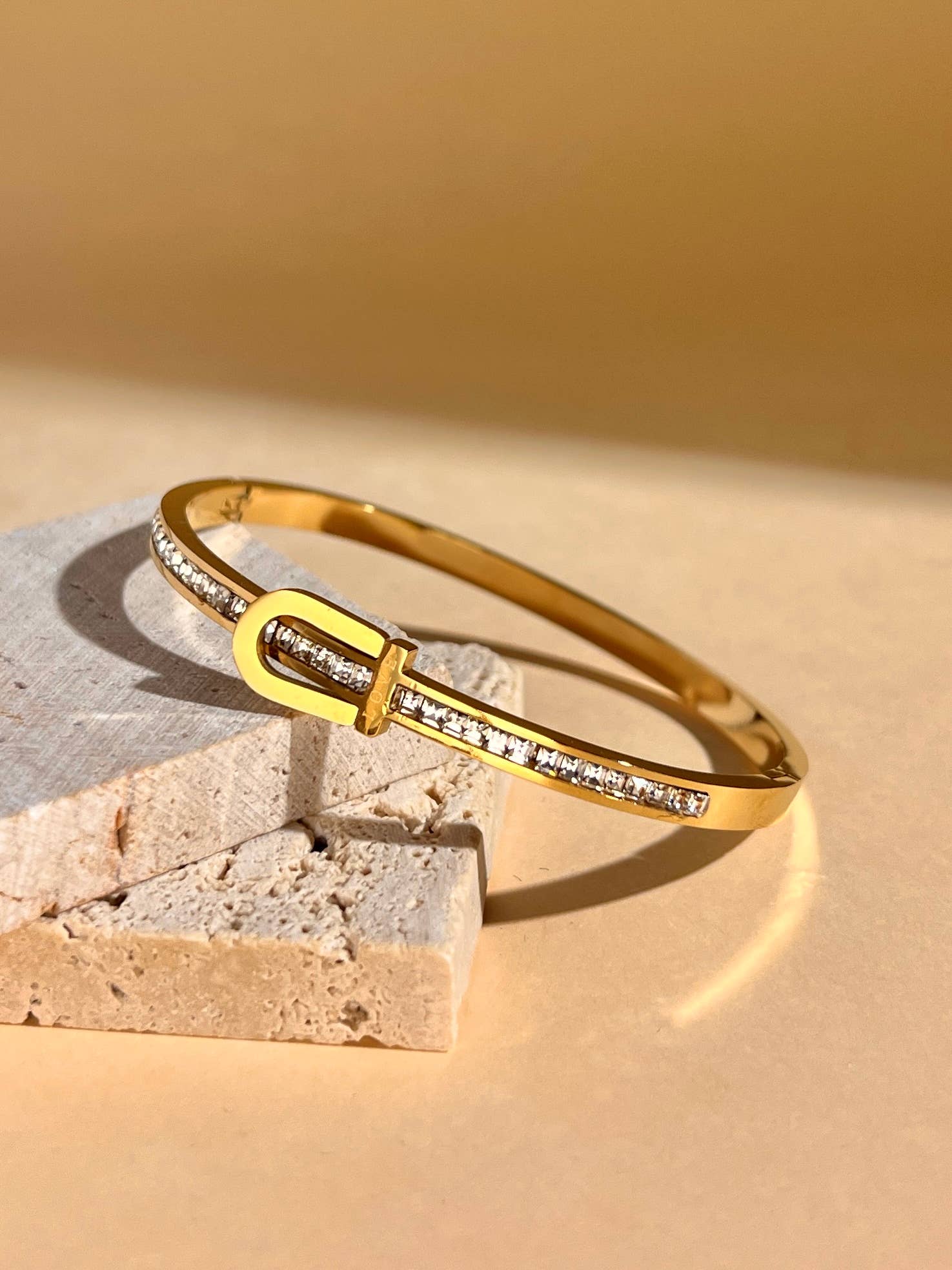 COSMOS – wholesale Bangle bracelet – Bangle belt buckle rhinestone stainless steel chic0