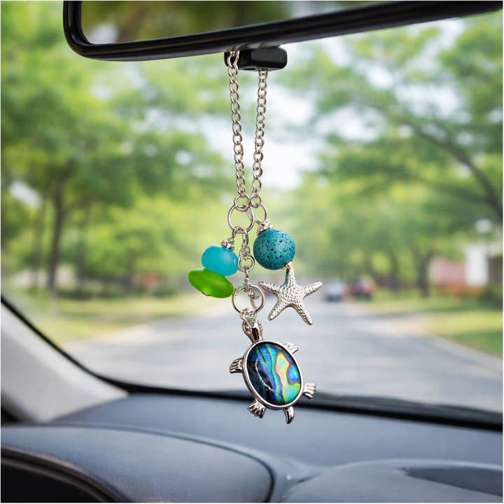 Sea Turtle Rear View Charm - Car Diffuser for wholesale by EarthlieTreasures