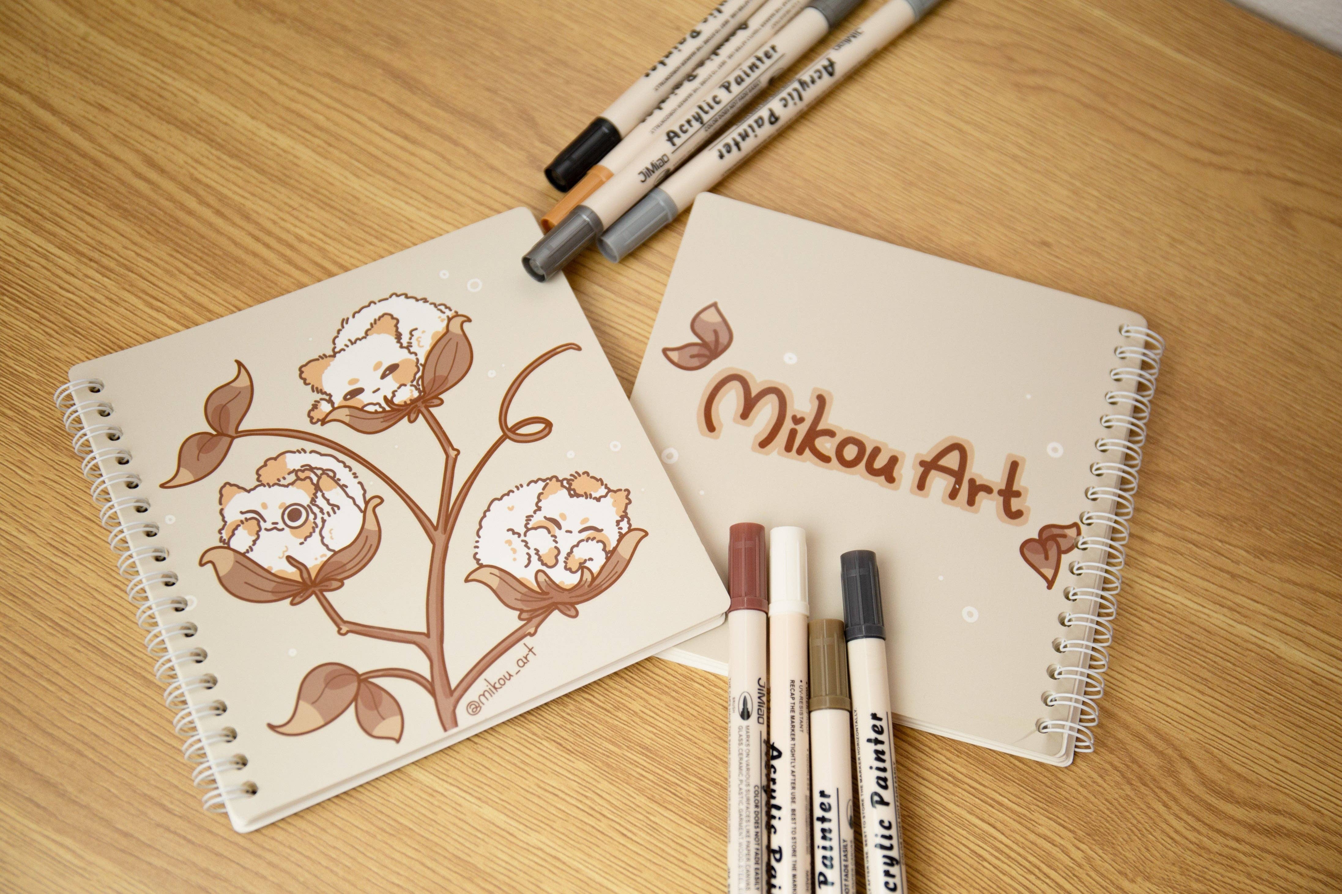 MikouArt - Wholesale Sticker - Cute Reusable Sticker Book | Cotton Cat Tree | 6x6 | Double Side | 40 Pages | Mikou Original Art4