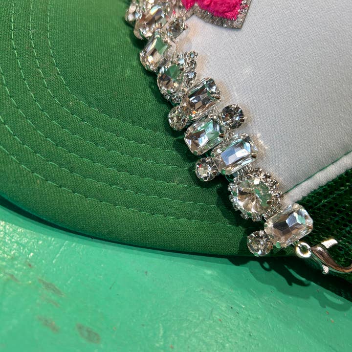 Vibes Hat Company - Wholesale Hat Accessory - Women's - Jumbo Rhinestone Trucker Chain | Hat Jewelry | Sparkle |