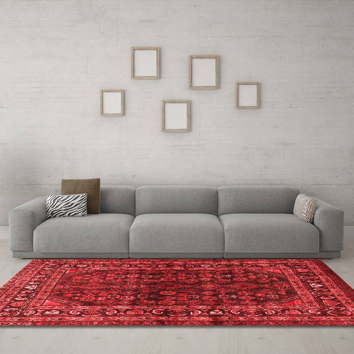 Machine Washable Persian Red Traditional Area Rugs for wholesale by Ahgly