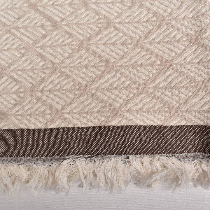 Basic Layers - Wholesale Throw Blanket - IKAT BEIGE TURKISH THROW2