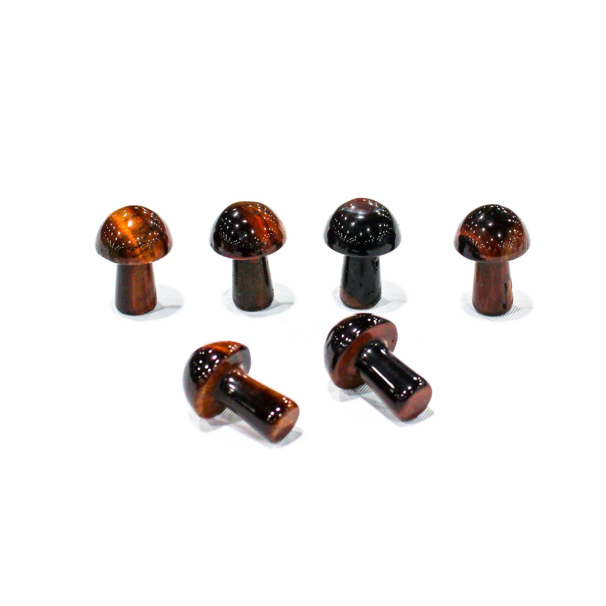 Quasar Gems USA - Vente Pierre et cristal de spiritualité - Mini champignons en pierres précieuses assorties4