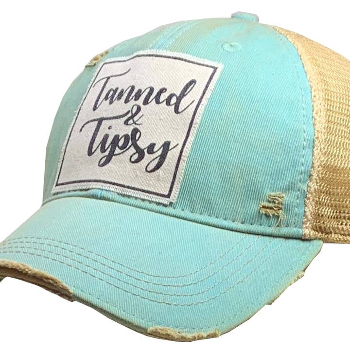Vintage Life - Wholesale Trucker Hat - Women's - Tanned & Tipsy Distressed Trucker Cap