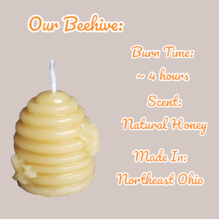 Different Branches – wholesale Novelty candle – Handmade in Ohio Single pure beeswax beehive candle no drip