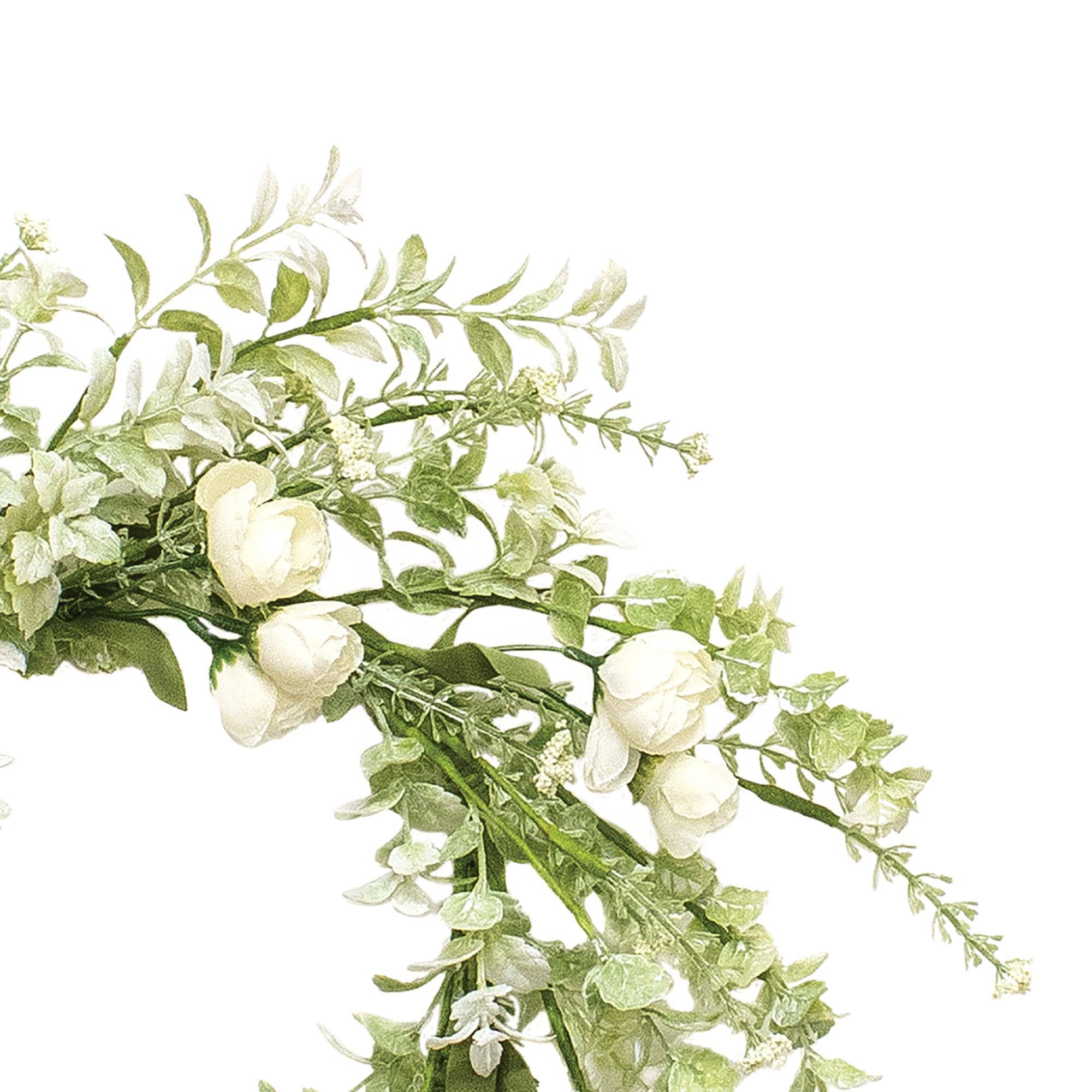 Saybrook Lane - Wholesale Wreath - Bridal Rose Blossom Candle Ring, 6.5"2