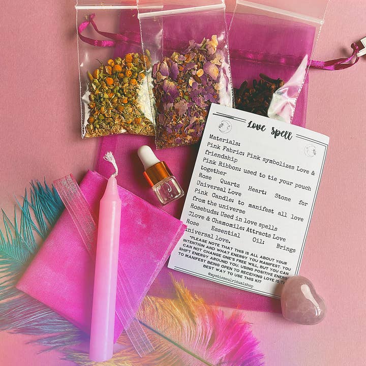 Love Spell Ritual Kit for wholesale by Mystic Soul Ritual Shop