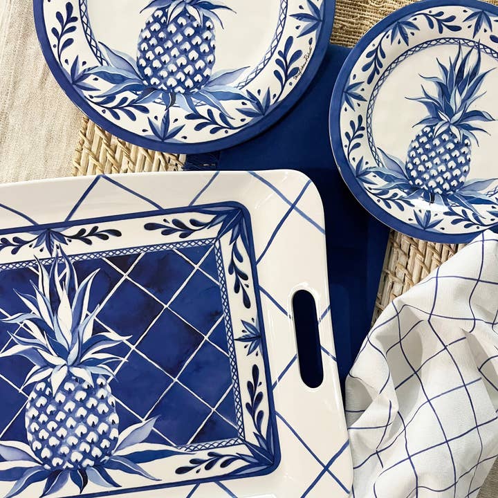 Bamboo Table - Vente Assiette - Collection d'assiettes en bambou Blue Pineapple8