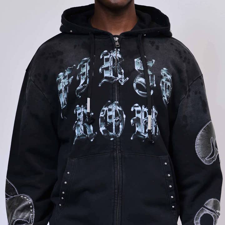 WAKE UP AND BE FIERCE ZIP HOODIE for wholesale by Devine Diva Fashion