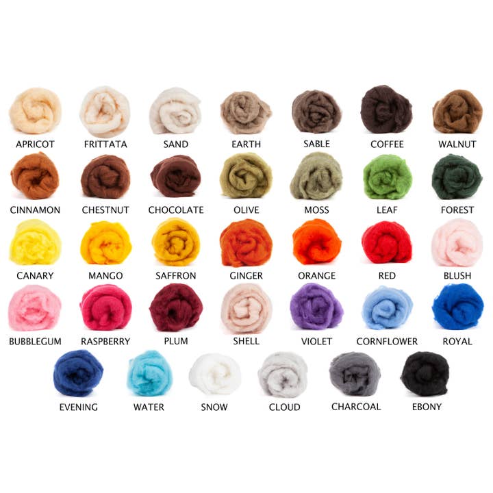 Desert Breeze Distributing - Wholesale Craft Supplies - Maori Carded Wool, Plum, 3.5 oz2