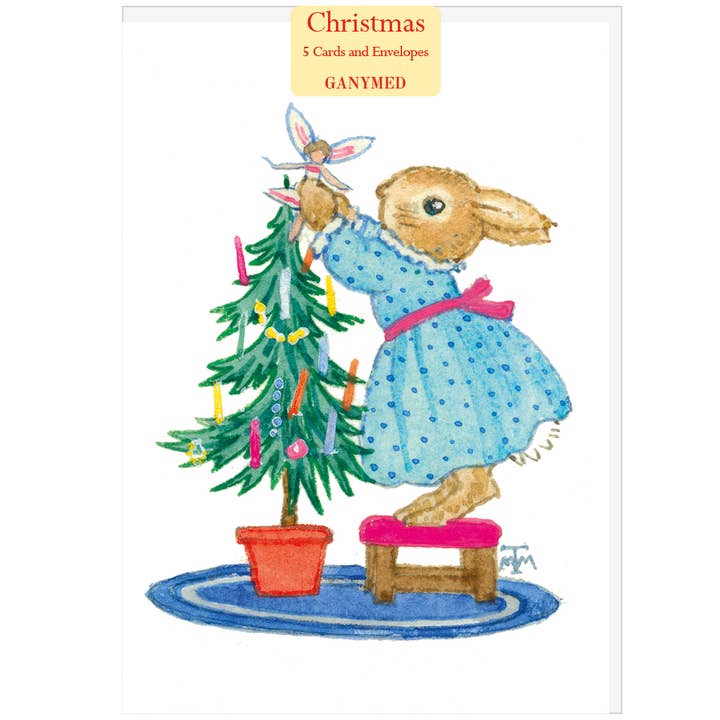 Ganymed Press - Wholesale Christmas card - Decorating the Christmas Tree - Christmas Pack