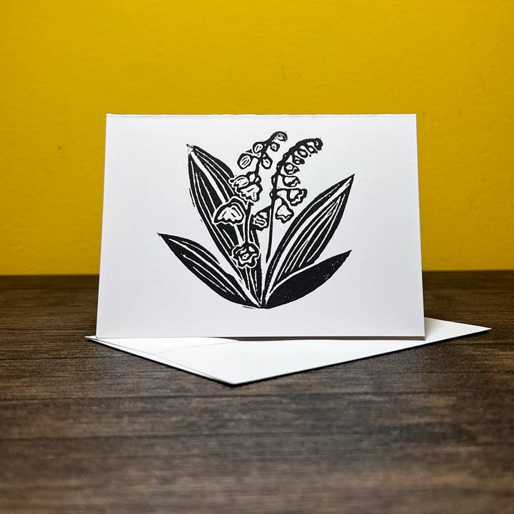Dragonduck Creations - Wholesale Everyday Greeting Card - Lily of the Valley Greeting Card 1