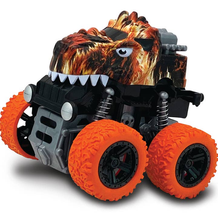 Aeromax Toys - Wholesale Toy Car/Truck - Kids - Dino-Faur Mini Friction Powered Push N Go Display
