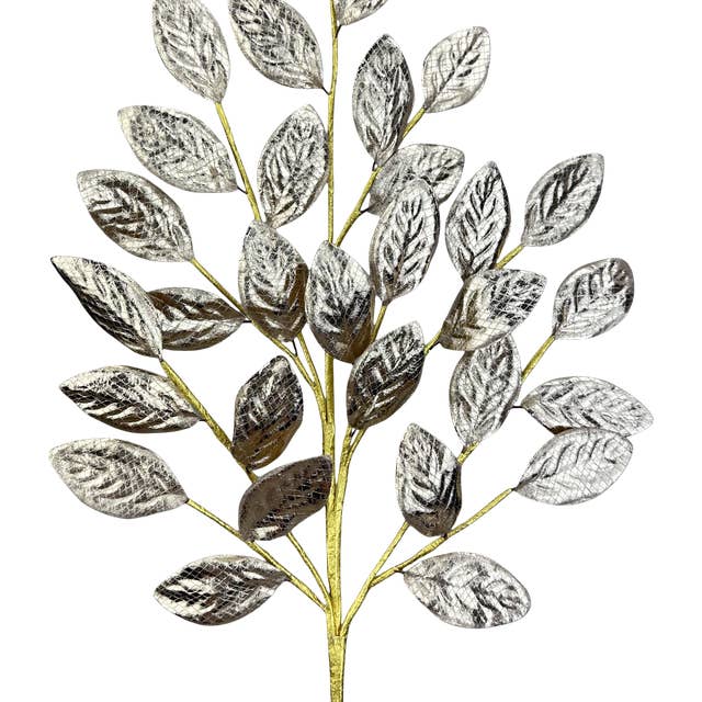 H30 Spray de Folhas Metálicas Champanhe 86267CH por atacado de Trendy tree