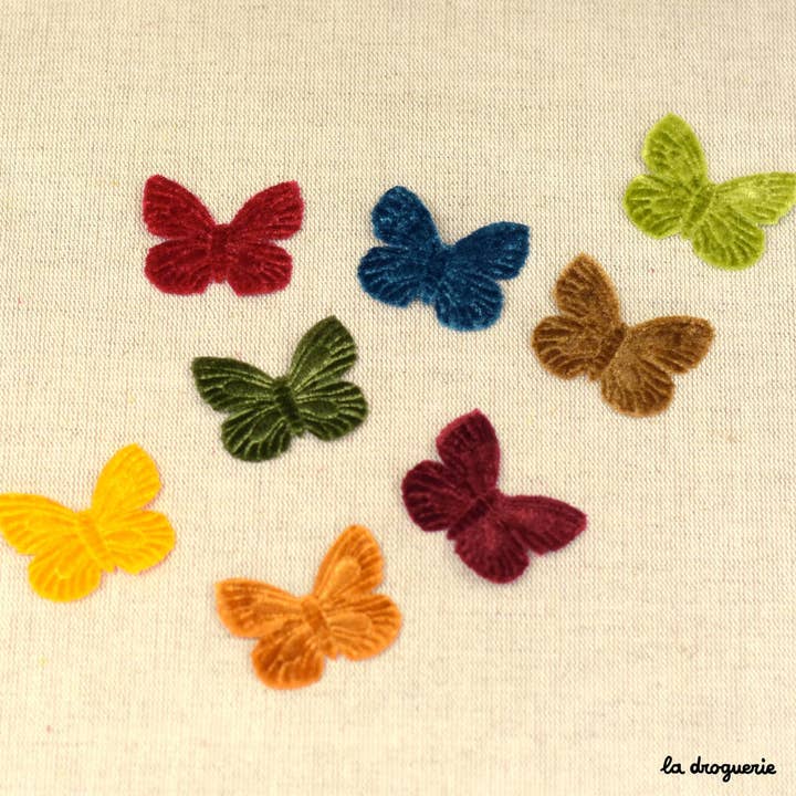 Sammetspetalsfjäril 42 x 33 mm för wholesale av LA DROGUERIE