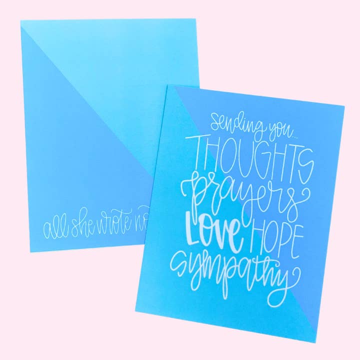 Note Card - Sending You Sympathy for wholesale by All She Wrote Notes