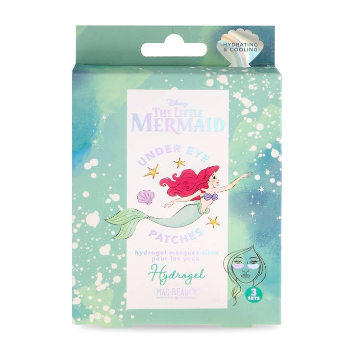 Mad Beauty Disney Little Mermaid Hydrogel Under Eye Masks for wholesale by Mad Beauty