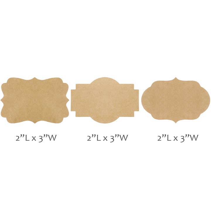 Wrapables.com - Wholesale Gift Tag Label - Wrapables Kraft Paper Sticker Labels for Lids, Mason Jars15