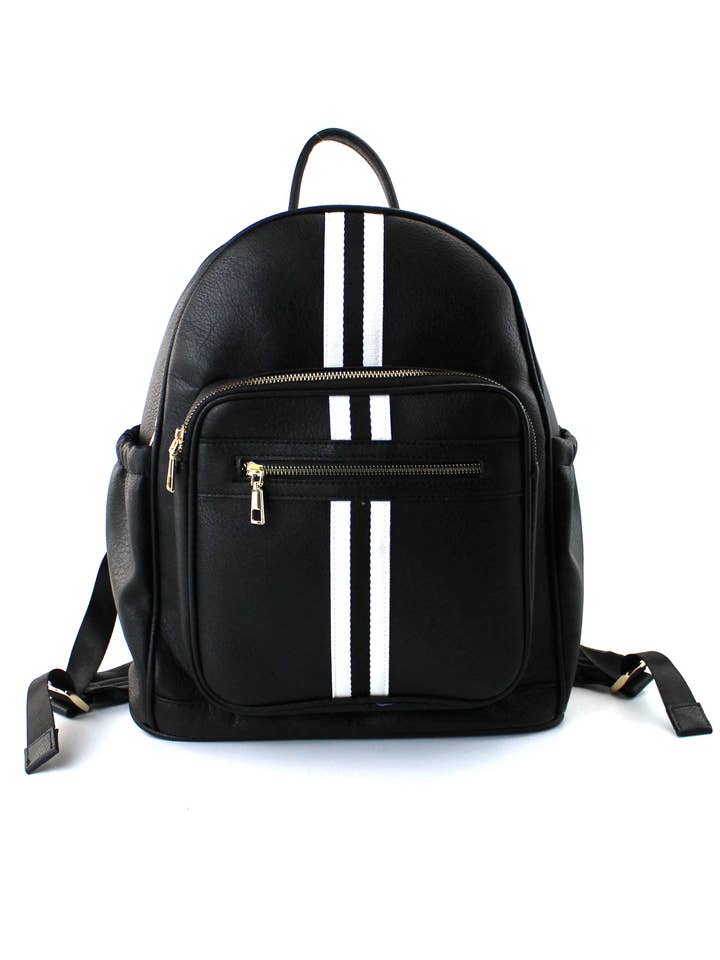 7845 Men Striped Backpack for wholesale by AR New York