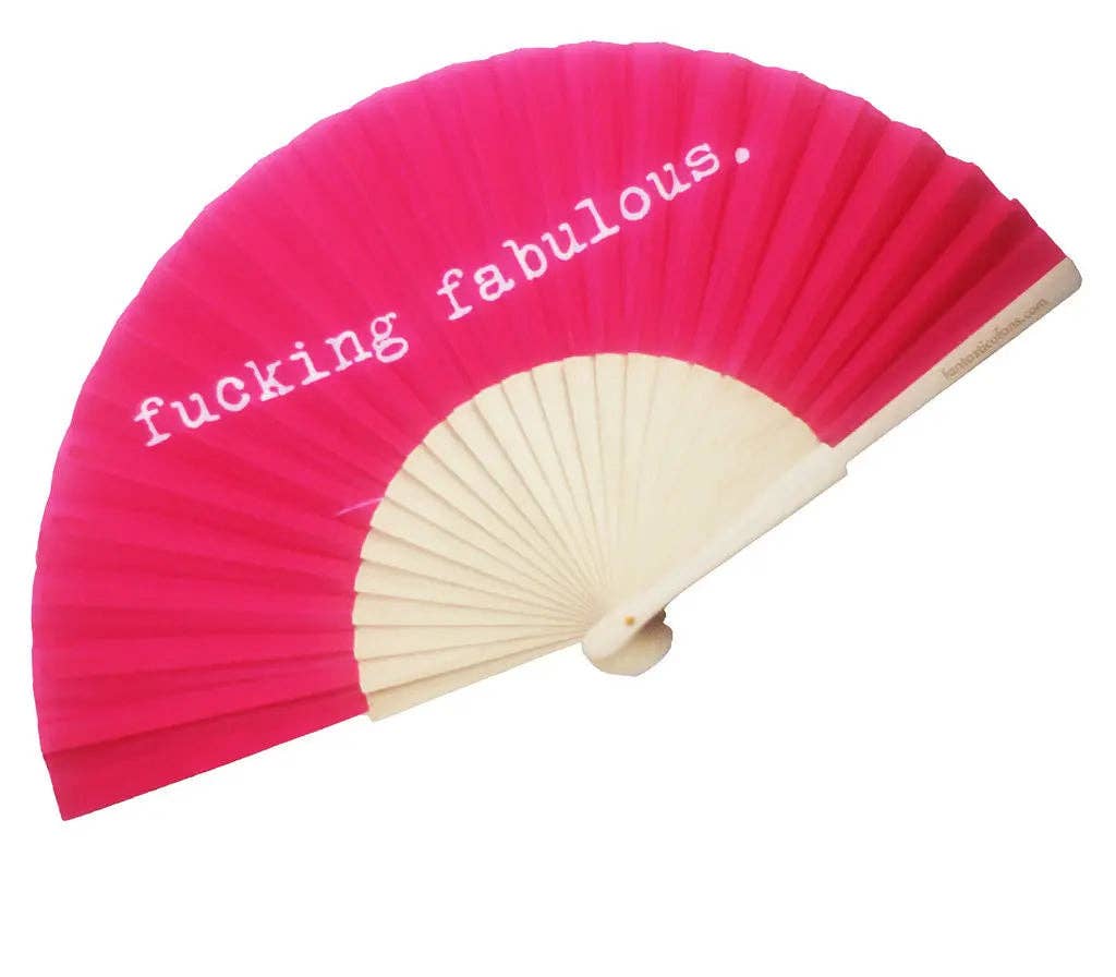 Fantastico Fans – wholesale Handheld folding fan – Fucking Fabulous 23cm fan2