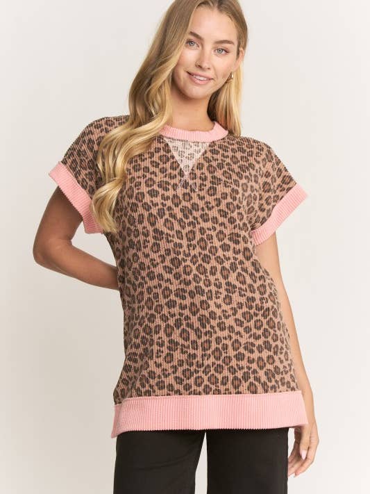 ET8087-10 ANIMAL KORTÆRMET TOP for engroshandel hos HEIMISH