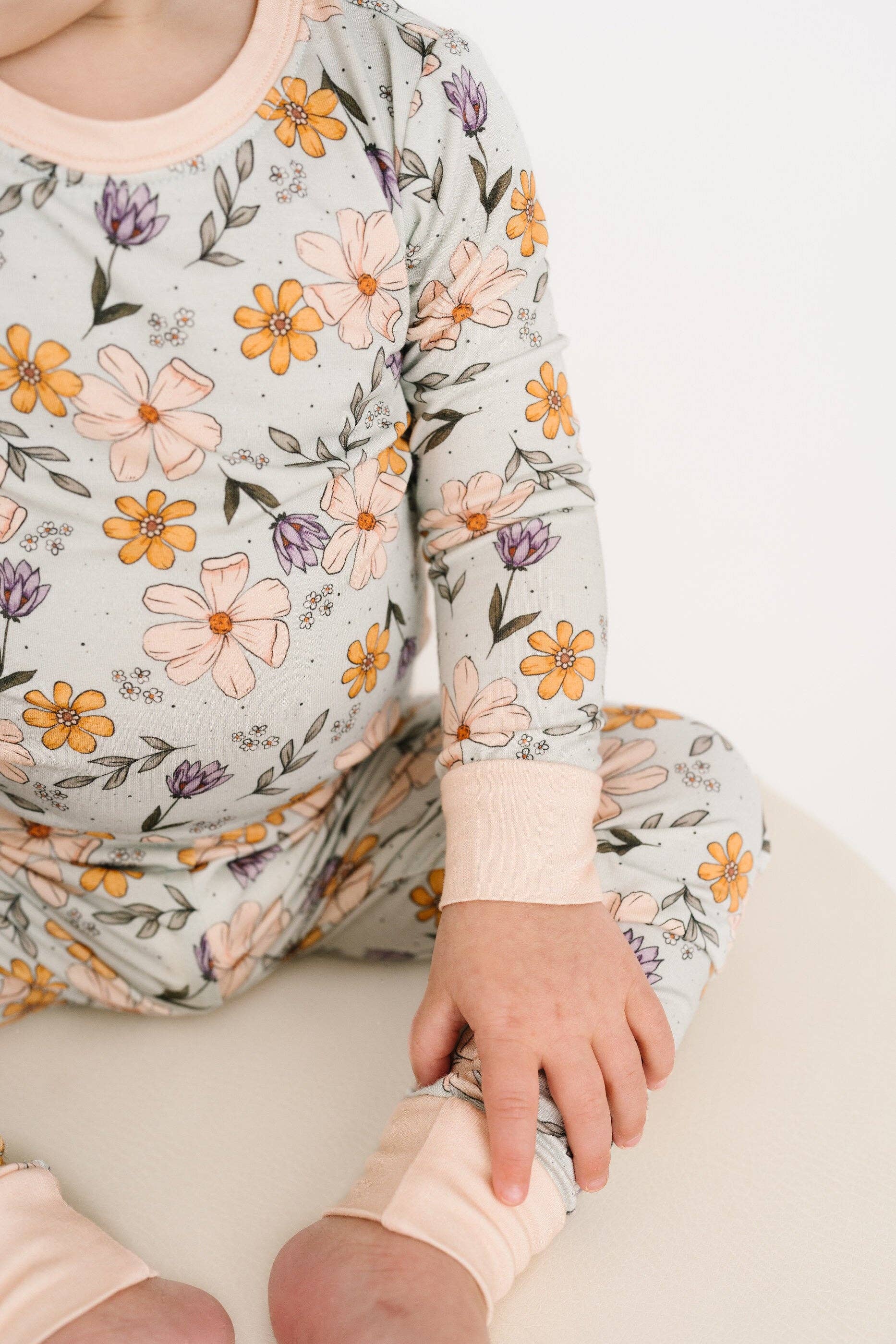 Little One Shop - Wholesale Top & Pant Set - Baby - Autumn Floral Bamboo Set8