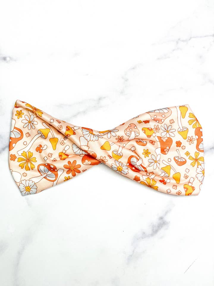 Mushroom Twist hovedindpakning for engroshandel hos MandaBees Headbands