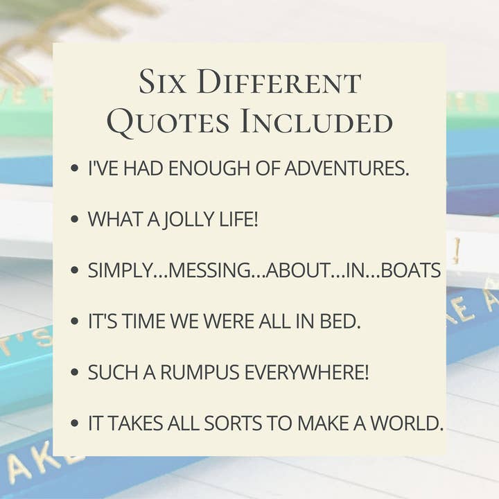 Lit & Whimsy - Wholesale Pencil - Wind in the Willows Engraved Pencils, Kenneth Grahame Quotes1