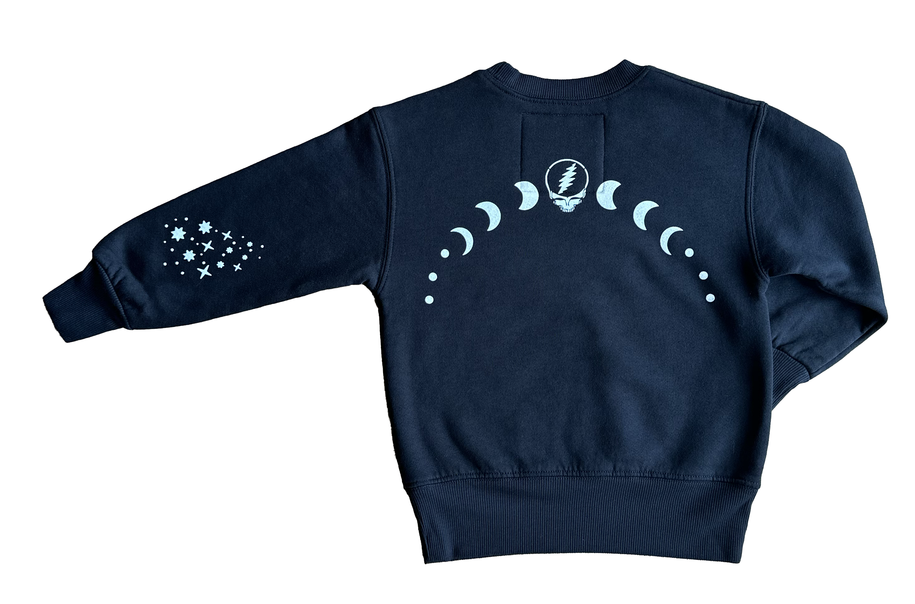 Rowdy Sprout - Wholesale Graphic Sweatshirt - Women's - Grateful Dead Moons Black Crewneck1