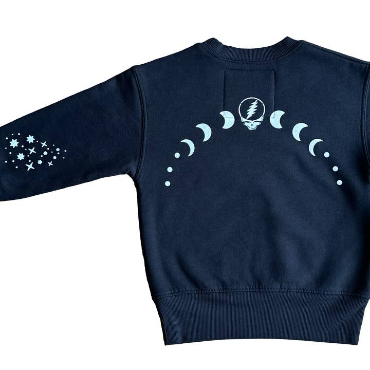 Rowdy Sprout - Wholesale Graphic Sweatshirt - Women's - Grateful Dead Moons Black Crewneck1
