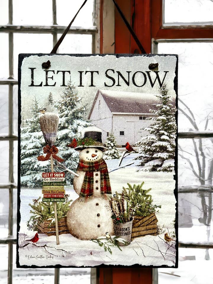 Let It Snow Slate for wholesale by DNS Designs