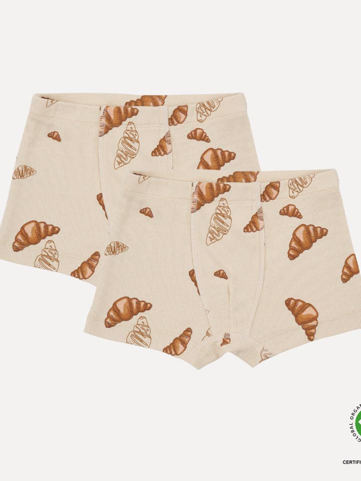 VACVAC studio - Wholesale Underwear - Kids - CARL boxers, 2 pack - Croissant large print