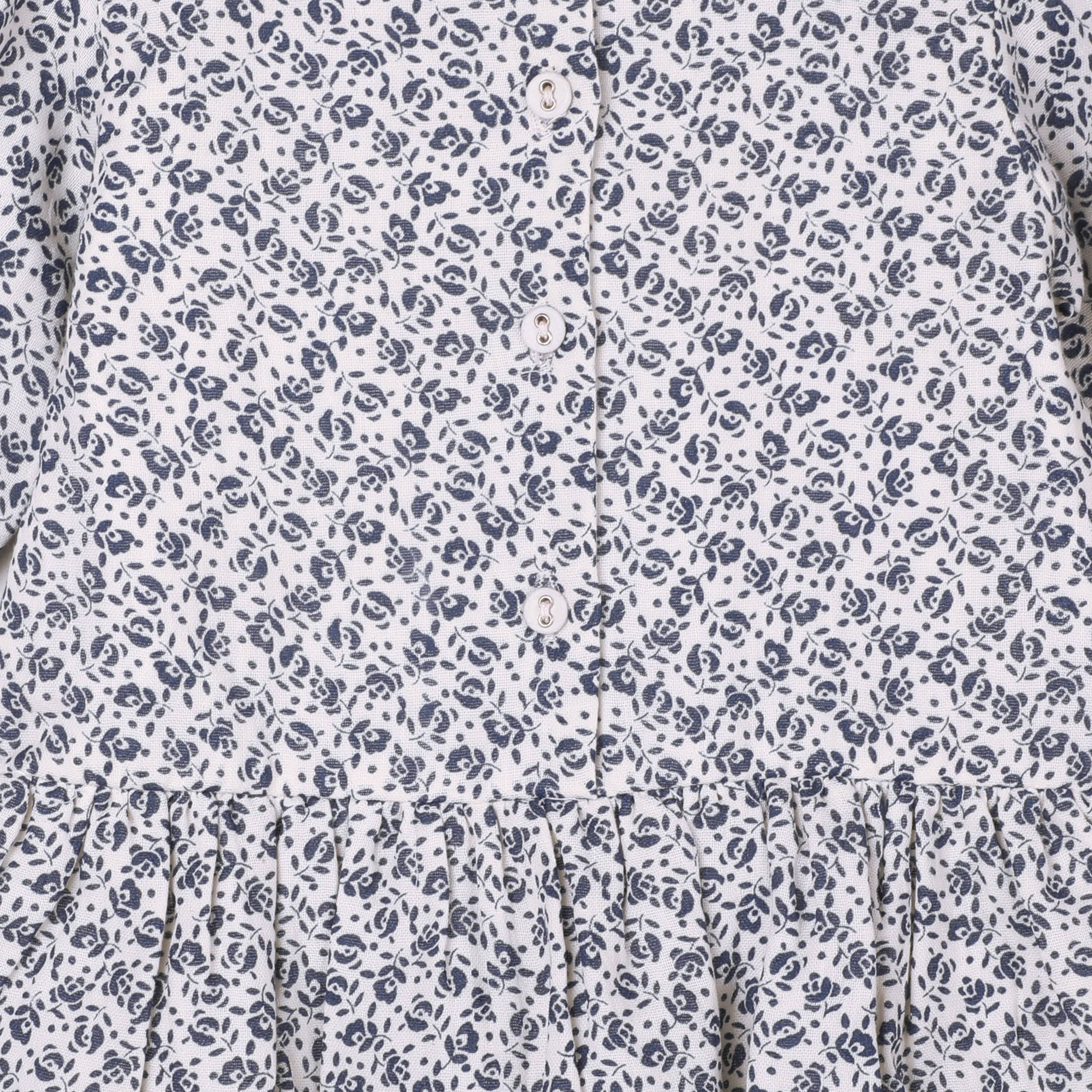 Floral Print & Lace Baby Dress & Bloomer (Organic Muslin) for wholesale on Faire4