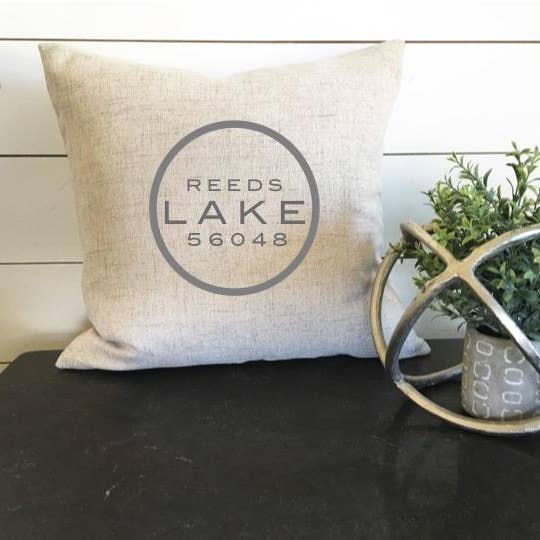 Personalisierte Lake Stamp Kissenbezug für den Großhandel von Design District Co