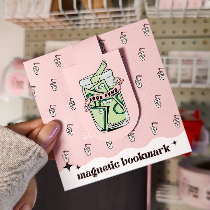 Book Fund Jar Magnetic Water-Resistant Bookmark for wholesale by honeysheshome