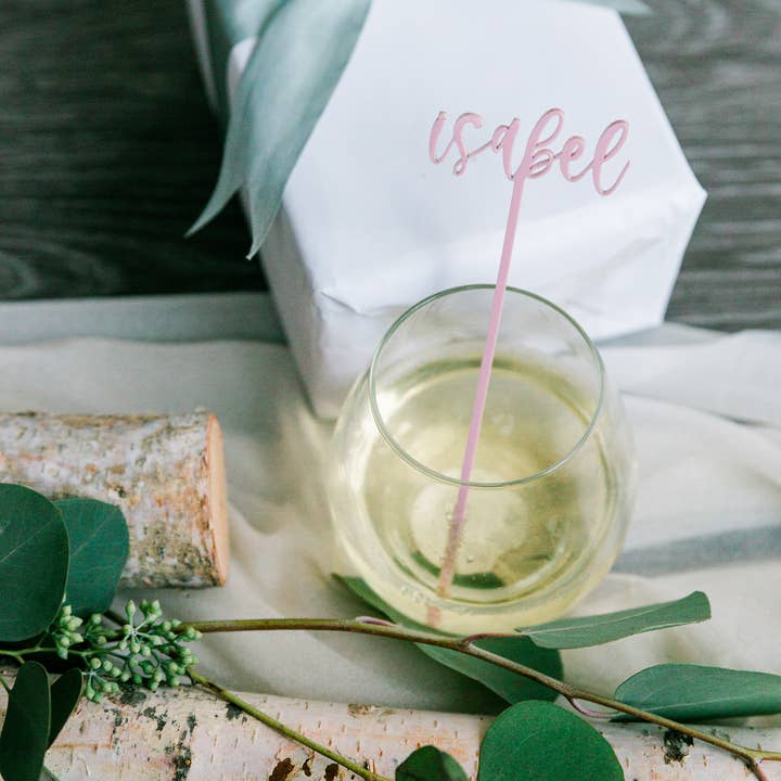 Personalized Name Drink Stirrers, Cocktail Swizzle Stick and other Purchase Wholesale custom swizzle sticks. Free Returns & Net 60 Terms on Faire trending on Faire.