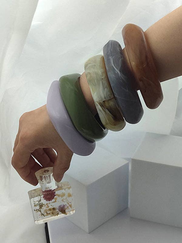 StyleGalX - Wholesale Bangle Bracelet - Original 5 Colors Acrylic Bracelet4