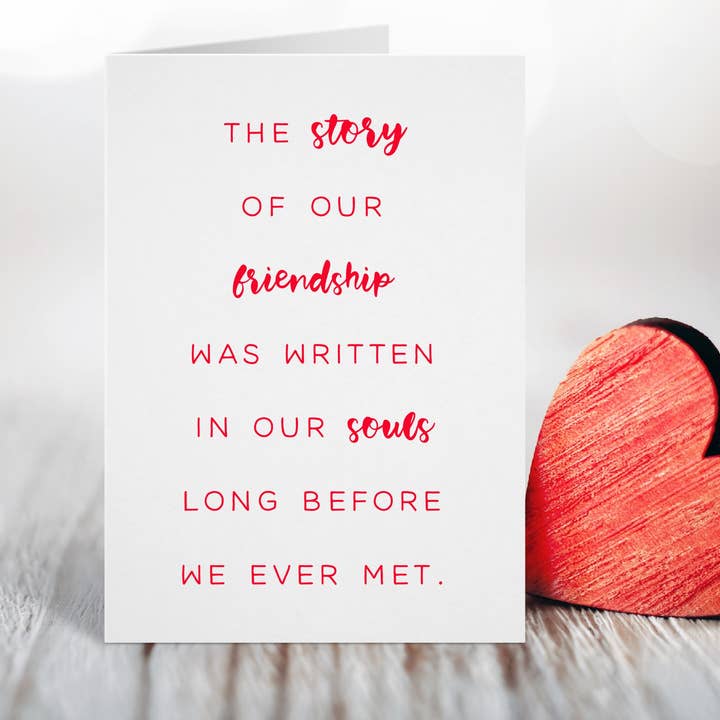 Biglietto di San Valentino Soul Friend per la vendita all'ingrosso da parte di Card & Story